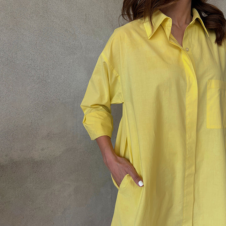 Oversized Shirt Ensemble Coord Set for women