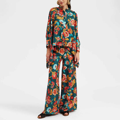Deep Floral Ensemble Coord Set for women