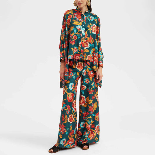 Deep Floral Ensemble Coord Set for women