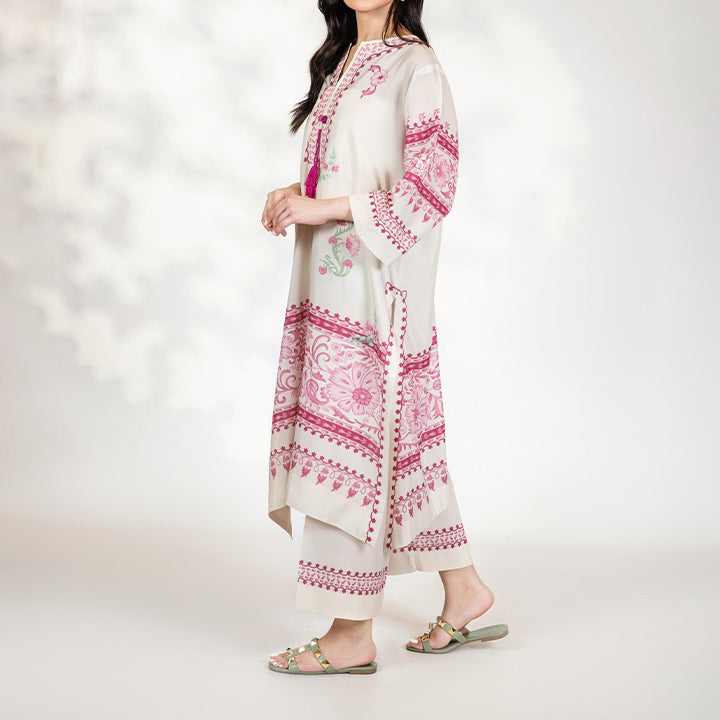 Ceramic Floral Tunic Coord Set for women