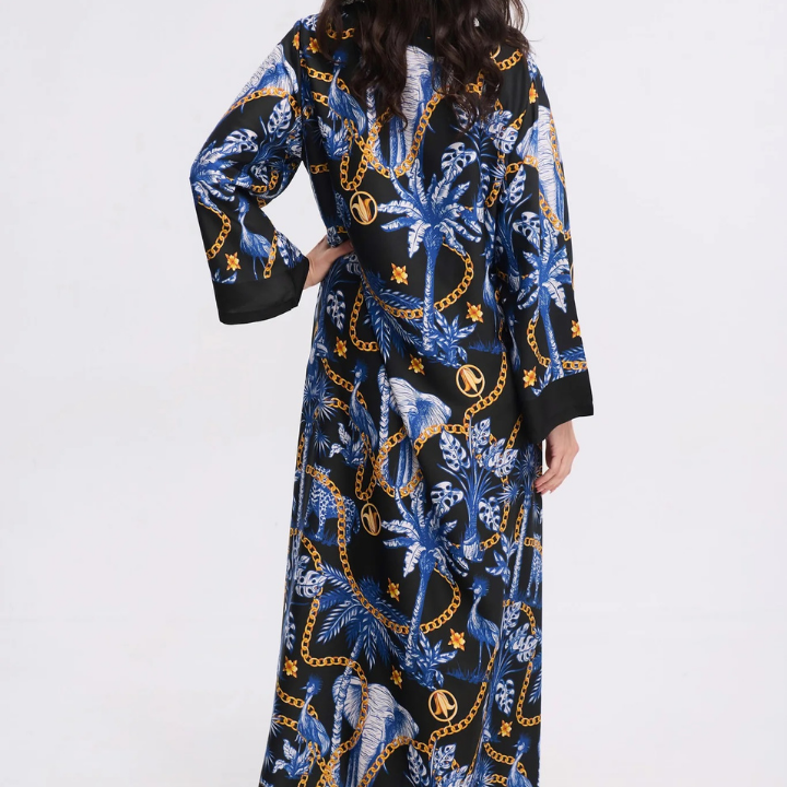 Wild Grace Printed Kaftan Dress