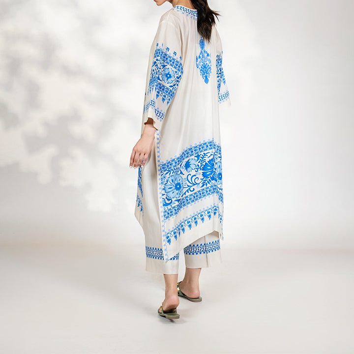 Ceramic Floral Tunic Coord Set for women