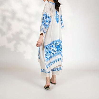 Ceramic Floral Tunic Coord Set for women