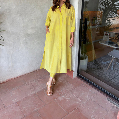 Oversized Shirt Ensemble Coord Set for women