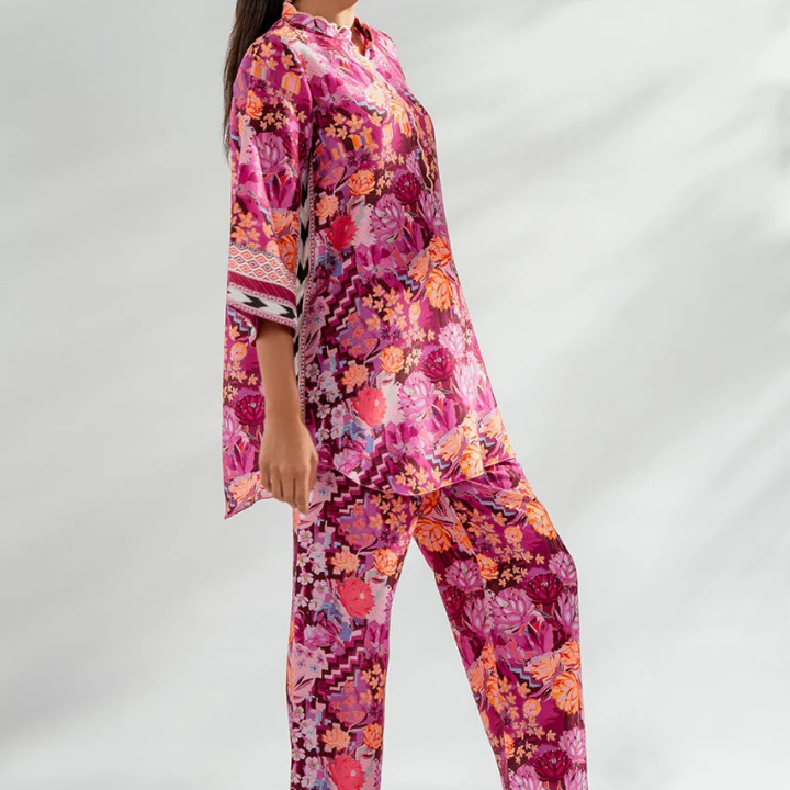Vibrant Floral Contrast Style CO-ORD SET